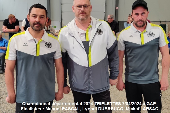 Championnat départemental 2024 triplettes séniors : 134 équipes à GAP