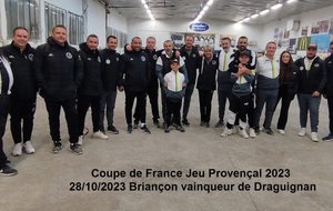 Victoire de Briançon en Coupe de France Jeu Provençal