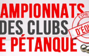 Résultats championnats Régionaux des Clubs pétanque