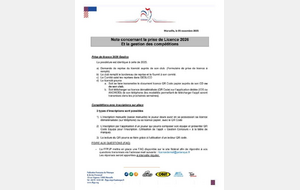 Licences 2026 et seuil de points pour monter en division HONNEUR