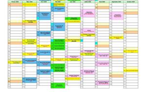 CALENDRIER 2026 des CHAMPIONNATS