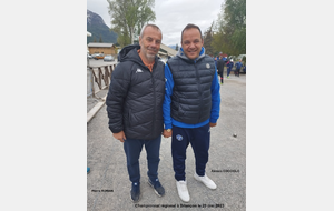 Pierre ROMAN et Alessio COCCIOLO triplettes régional 2023
