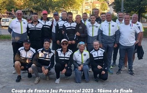Coupe de France 2023 jeu provençal - GIERES 16ème de finale