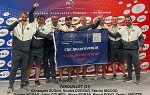 Champions de France 2023 CNC jeu provençal FENOUILLET