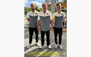 Championnat régional triplettes jeu provençal à Boulouris (83) les 24 et 25 mai 2025