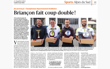 Championnat départemental doublettes jeu provençal du 8 au 10 mai 2025