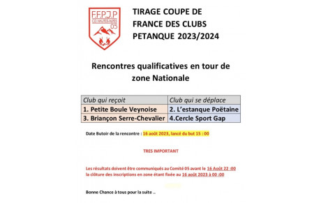 Coupe de France des clubs pétanque