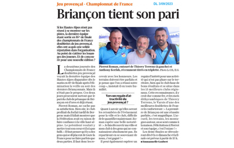 Beau championnat de France à Briançon
